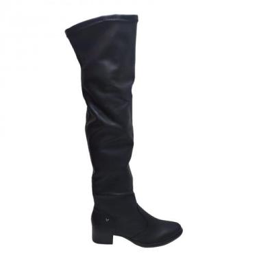 Imagem de Bota Cano Longo Estilosa Casual Feminina Mississipi Me124, Preto, 37