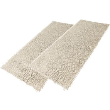 Imagem de Kit 2 Tapete De Banheiro Bolinha Microfibra Antiderrapante 100 Poliést