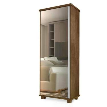 Imagem de Armário Multiuso Londres Com Espelho Malbec - Móveis Luapa Malbec