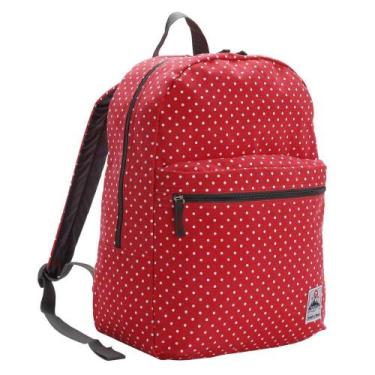Imagem de Mochila de Costas Casual Canvas Teen Bolinhas Republic Vix Vermelho