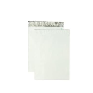 Imagem de Quality Park 30,5 x 38,5 cm Jumbo Poly Mailers, fecho auto-selante Redi-Strip, resistente à água, inviolável, branco reciclado, 100 por caixa (QUA46199)