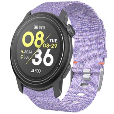 Imagem de Lamshaw Pulseira de substituição de tecido de nylon respirável de 20 mm, 22 mm, compatível com smartwatch COROS PACE 3/APEX 2 Pro/APEX 46 mm/APEX 2/PACE 2/APEX 42 mm (pulseira de tamanho de 20 mm,