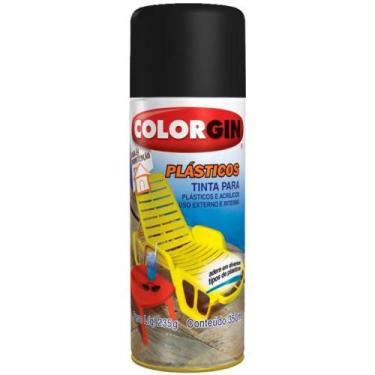Imagem de Tinta Spray para Plástico Preto - 1502 - COLORGIN - Sherwin williams