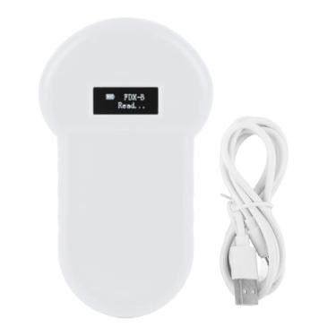 Imagem de Scanner de Chip de Animal Portátil, Multifuncional 134.2kHz de Alta Sensibilidade Pet Microchip Scanner Microchip Leitor de Poultry Poultrock Fish Fish Pet Identification