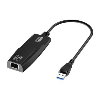 Imagem de Adaptador USB para Ethernet, sem driver USB 3.0 para rede LAN Gigabit Ethernet, adaptador de Internet RJ45 de 100/1000 Mbps compatível com laptop, MacBook, Surface, PC com Windows, XP, Mac/Linux