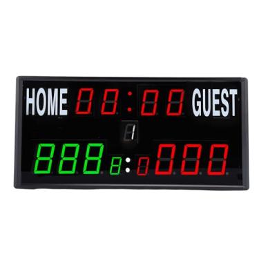 Imagem de Placar Digital Portátil de LED, Placar Digital Portátil Com Contagem Regressiva do Tempo de Jogo Placar Alimentado por Bateria para Vôlei/tênis/basquete/futebol