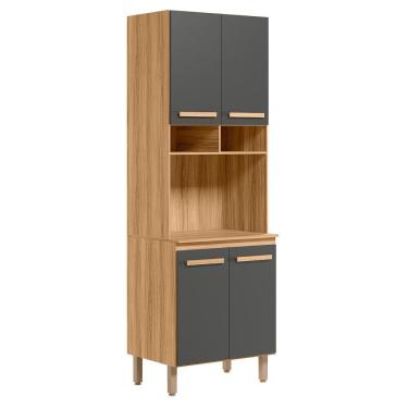 Imagem de Torre Quente Paneleiro Intenza 70cm 1 Forno - Nicioli Freijó/Chumbo