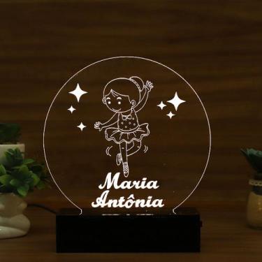 Imagem de Luminária Abajur Bailarina LED Branco - Bold