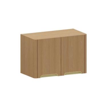 Imagem de Armário Aéreo Para Geladeira 60cm 2 Portas Lúmia Luciane Móv Freijó - 