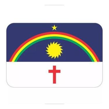 Imagem de Adesivo Bandeira Pernambuco Resinado 4X6Cm Bd34 - Spts