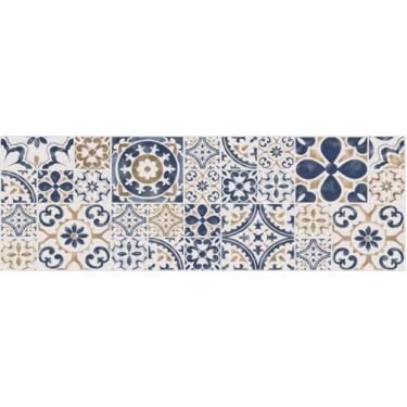 Imagem de Coleção Floor Flair, Azulejo Suzani, 6 x 1,8 m, vinil durável à prova d'água e resistente a manchas, tapete de área interna, revestimento protetor de piso, decoração de interiores para casa