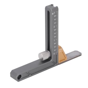 Imagem de Zhjvihx Medimentos de Liga de Alumínio, Medir Marcas e Localizar Profundidade Nas Mesas de Roteador de Tabelas de Roteador e Mais, Ferramentas de Medição de Profundidade de Madeira