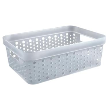 Imagem de Cesto Organizador S/Tampa Armário Lavanderia 20L (46X34) (Translúcido)