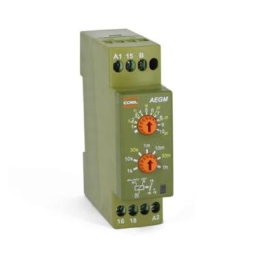 Imagem de Relé Temporizador Retardo ou Pulso Multi Escala AEGM 94 à 242Vca / 24Vca/Vcc Coel