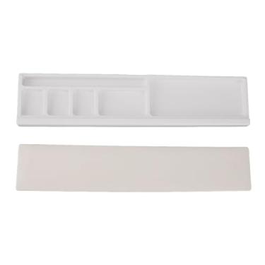 Imagem de Naroote Suporte Ao Pulso do Teclado do Computador, Estojo de Armazenamento de Partição Reduza a Fadiga da Memória Preenchimento de Espuma Teclado (Branco)