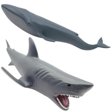 Imagem de Kit 2 Animais Marinhos Aquaticos Borracha Macia E Flexível - Store Sha