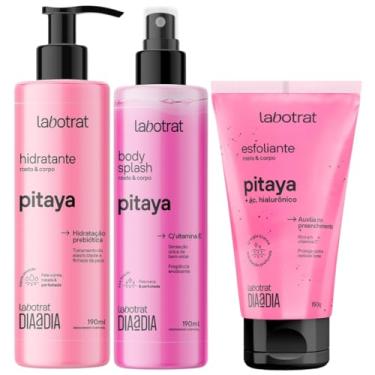 Imagem de Kit Body Splash + Esfoliante + Hidratante Corpo E Rosto Labotrat Cheiro De Fruta Pitaya 150g