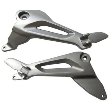 Imagem de Par Suporte Pedaleira Traseira Titan 150 2004 2005 2006 2007 2008 Bacalhau Direito E Esquerdo