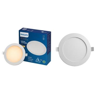 Imagem de 2 Luminária Plafon Led 18w Embutir 3000k Quente Bivolt Red - Philips, 