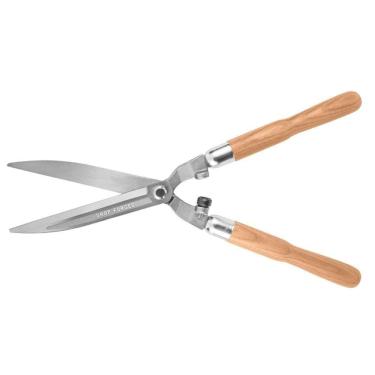 Imagem de Tesoura Para Cerca-viva Forjada Tramontina Com Lâminas Lisas Metálicas E Cabo De Madeira Tramontina