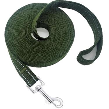 Imagem de Coleira de treinamento de nylon para cães pequenos e médios, coleira longa refletiva para cães/filhotes para treinamento de obediência, acampamento