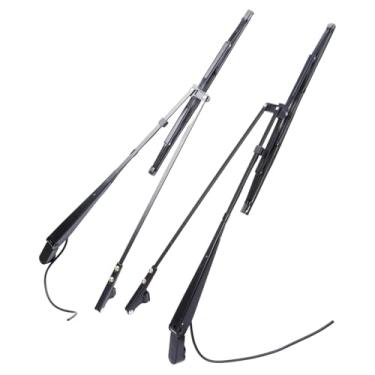 Imagem de 1 par de braço do limpador de para-brisa, motorista dianteiro e lado do passageiro, para Kenworth T800 W900 T600 T600A 2007-2020 OE#R23-1035-22, R23-1035-23