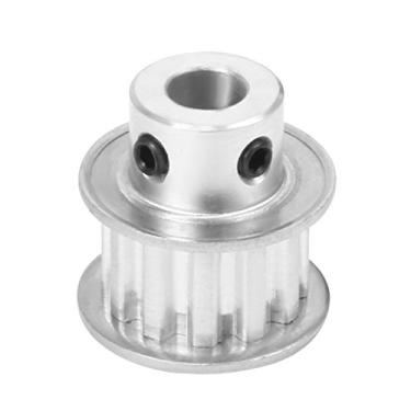 Imagem de uxcell Alumínio GG 12 dentes 7 mm Furo Cinto Temporizador Pulley Flange Synchronous Roda para Cinto de 10 mm
