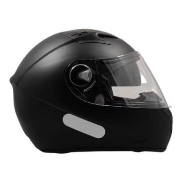 Imagem de Capacete Moto Ebf Xtroy Com Óculos Interno Fumê + Narigueira (56,Preto Fosco )