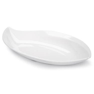 Imagem de Travessa Funda Folha Haus em Melamina 59x32,5 cm Branca