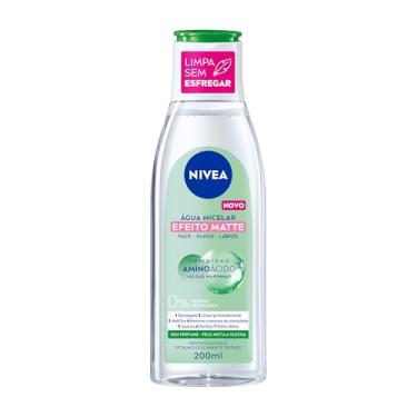 Imagem de NIVEA Água Micelar Solução de Limpeza Facial 7 em 1 Efeito Matte 200ml - Fórmula poderosa com efeito matte que oferece 7 benefícios: limpa, hidrata, suaviza, tonifica, demaquila, acalma e refresca