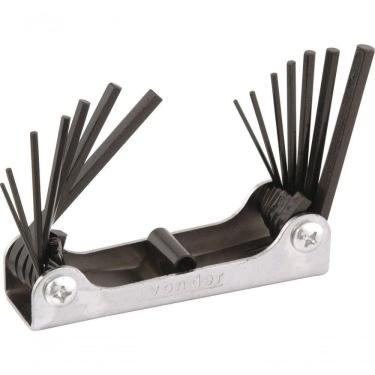 Imagem de Jogo Chave Allen Combinado 1,5-6,0mm 1-16-1-4 Can Vonder