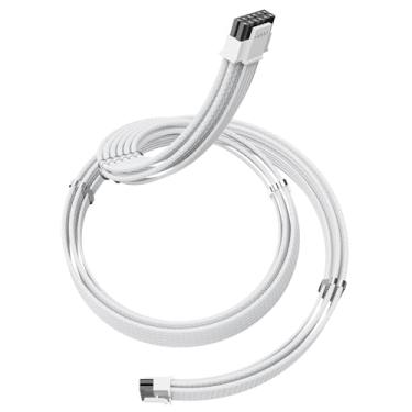 Imagem de Cabo SiIRLYR 12VHPWR, atualização 12V-2x6 compatível com PCIE 5.1 ATX 3.1 padrão para fonte de alimentação GPU 600W - RTX 5090 4090Ti 4080 4080Ti, manga de nylon com cabo pré-instalado de liga de