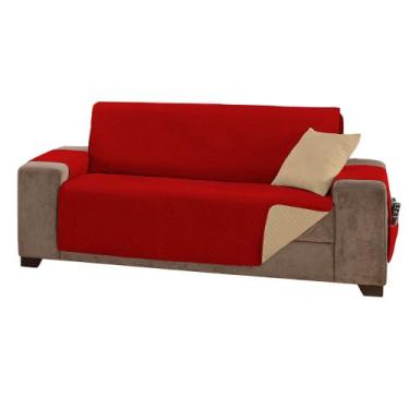 Imagem de Protetor De Sofá Impermeável 3 Lugares King C/ Viés E Bolso - MR Enxov