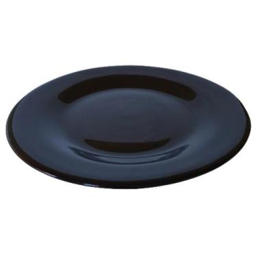 Imagem de Prato Raso 27cm Cor Preto Cerâmica Primeira Linha de Porto Ferreira - 