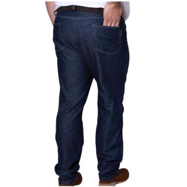 Imagem de Calça Jeans Trabalho Masculina Plus Size Extra 100% Algodão - Grito Fi