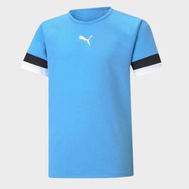 Imagem de Camisa Puma Teamrise Juvenil Azul, 16 ANOS