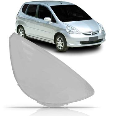 Imagem de Lente Farol Honda Fit 2003 2004 2005 2006 2007 2008 - SP ACESSÓRIOS, D