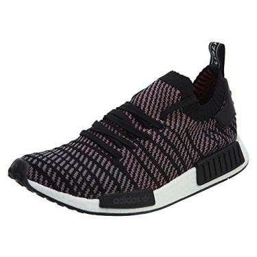 Imagem de adidas Originals Tênis de corrida masculino NMD_r1, Preto/cinza/rosa solar, 8