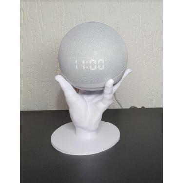 Imagem de Suporte para Echo Dot 4 Alexa - Mão / Hand - BEST ART 3D, BRANCO
