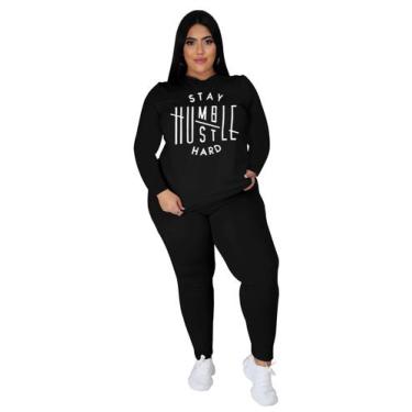 Imagem de Roupas de duas peças: moletons Tycorwd Plus Size para mulheres