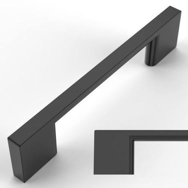 Imagem de Armário puxa centros de furos Amerdeco Matte Black de 96 mm, pacote co