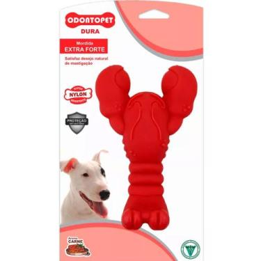 Imagem de Brinquedo Mordedor Extra Forte Cachorro Odontopet Dura Lagosta G Cães 