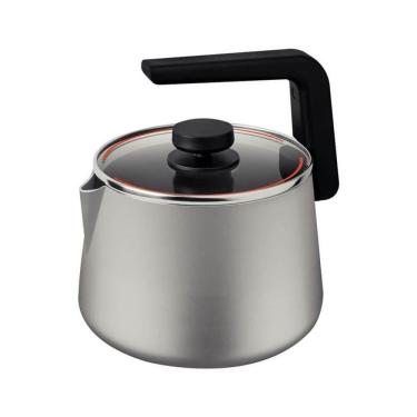 Imagem de Chaleira Tramontina Em Alumínio 2,3 L Com Revestimento Antiaderente Off White