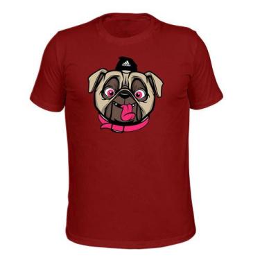 Imagem de Camiseta T-Shirt Tecido Macio Estampada Réplica - Surprass, Bordô, GG