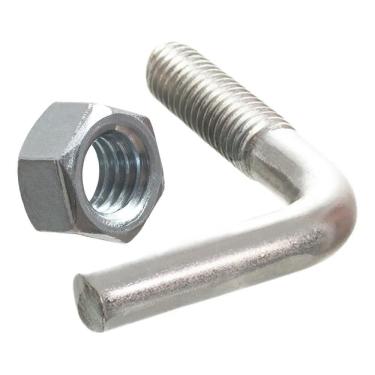 Imagem de 2X Parafuso L Andaime Acompanha Porca 3/8Mm Padrão Kit 100 U