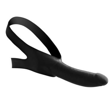 Imagem de Master Series Mordaça de Boca com Dildo Strapon, Preta