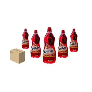 Imagem de Brilhex Limpador Perfumado Verão, Desengordurante Multiuso, 1 Litro, Caixa com 12 Unidades