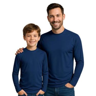 Imagem de Camisa Térmica Proteção Solar UV Kit Pai e Filho Moda Praia - Hype Mod