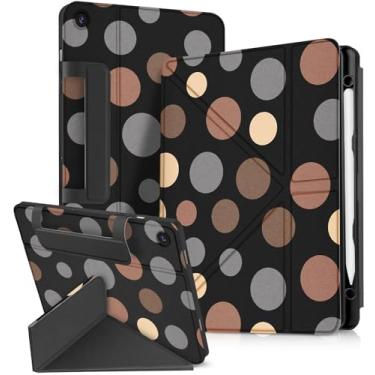 Imagem de Miss Adola Capa para Galaxy Tab A9 Plus com suporte para caneta – Capa protetora divertida de anime kawaii com desenho fofo para Galaxy Tab A9+ 11 polegadas 2023, Mi