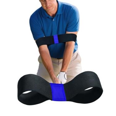 Imagem de Ncultro Faixa de braço para treinador de swing de golfe - auxílio de treinamento de balanço para construir seu plano de balanço e memória muscular, ferramenta de treinamento de golfe ajustável para